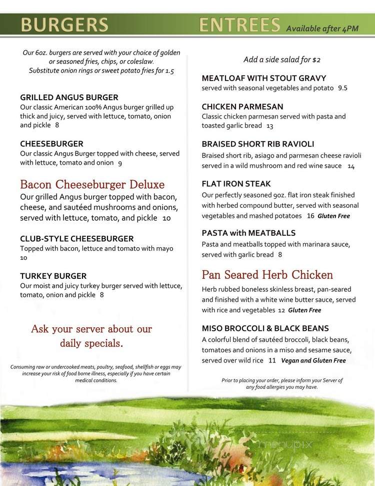 Meadowview Tavern - Uxbridge, MA menu_pic