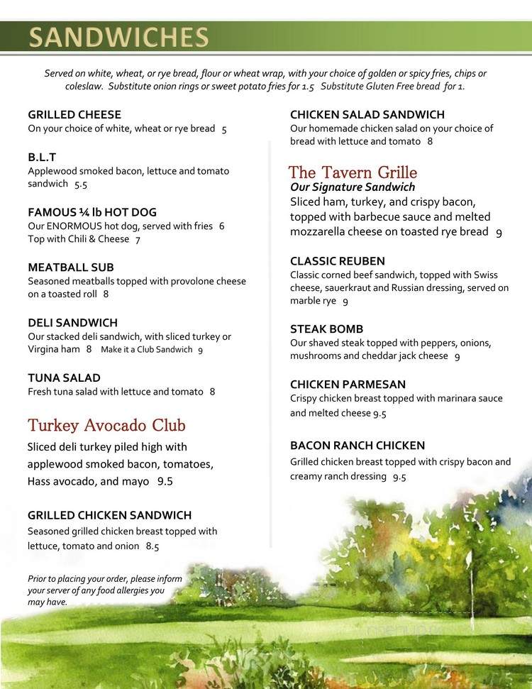 Meadowview Tavern - Uxbridge, MA menu_pic