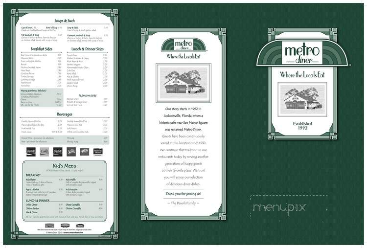 Metro Diner - Naples, FL menu_pic