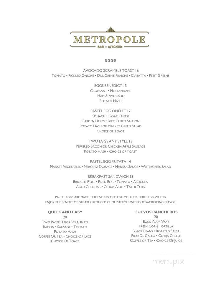Metropole Bar & Kitchen - Los Angeles, CA