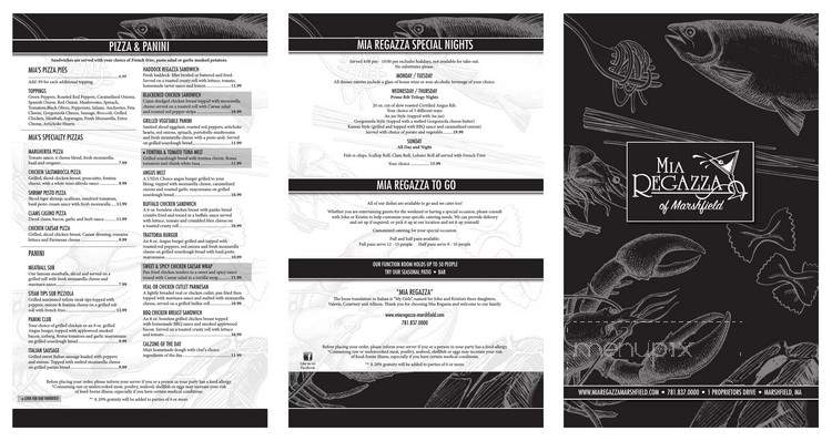 Mia Regazza - Marshfield, MA menu_pic