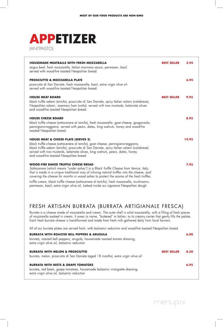 MidiCi The Neapolitan Pizza Company - Rogers, AR menu_pic