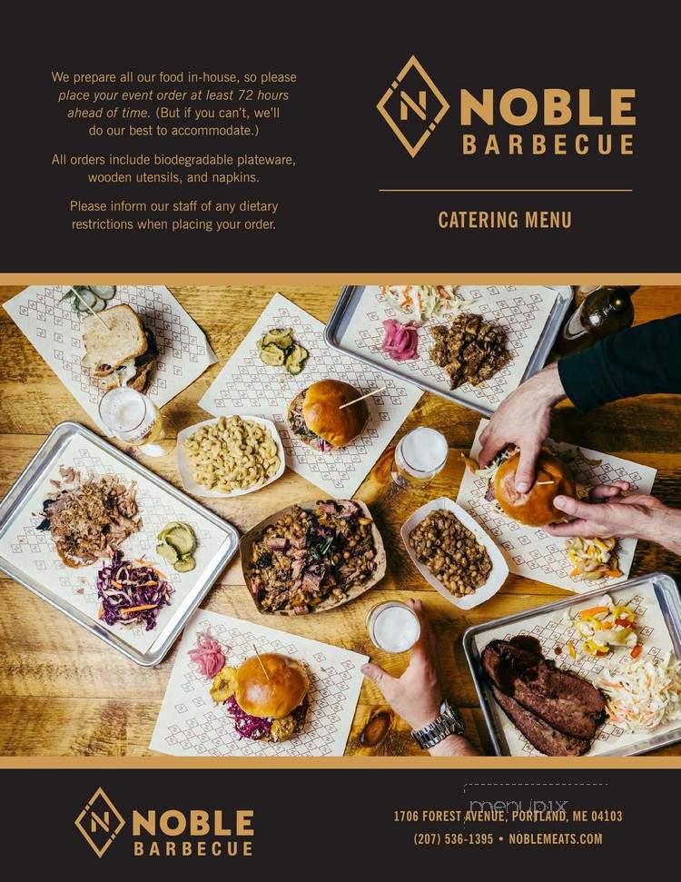 Noble Barbecue - Portland, ME