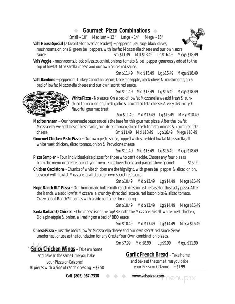 Valentino's Take N Bake Pizza - Santa Barbara, CA