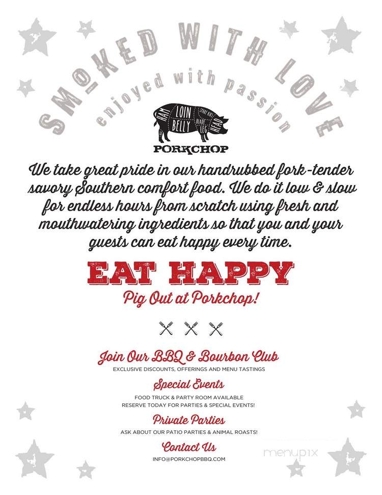 Porkchop - Merrillville, IN menu_pic