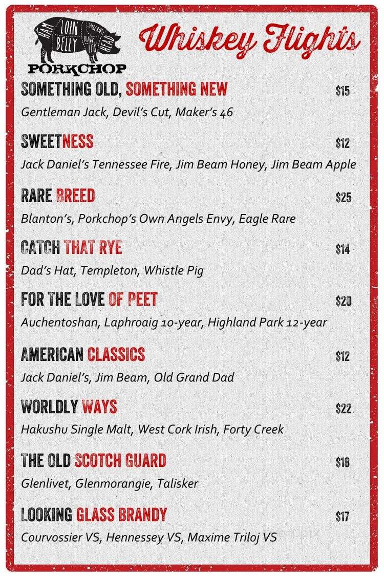 Porkchop - Merrillville, IN menu_pic