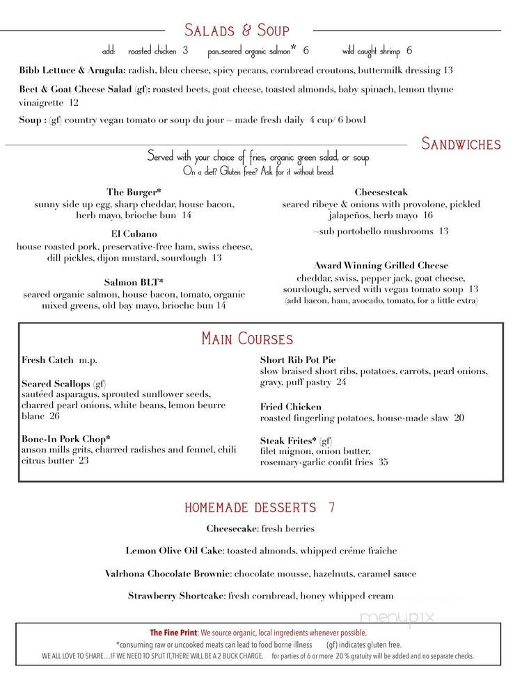 Press Wine Bar - Virginia Beach, VA menu_pic