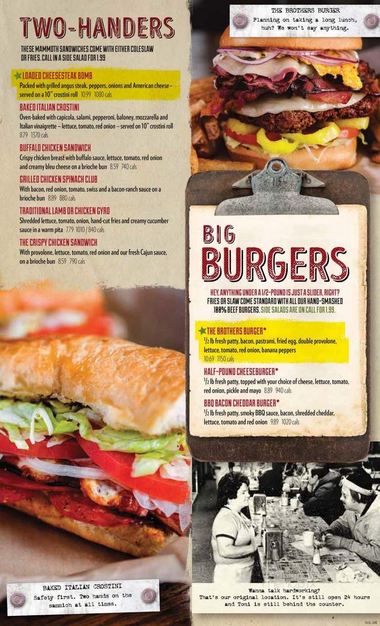 Primanti Bros - Hampton Township, PA menu_pic