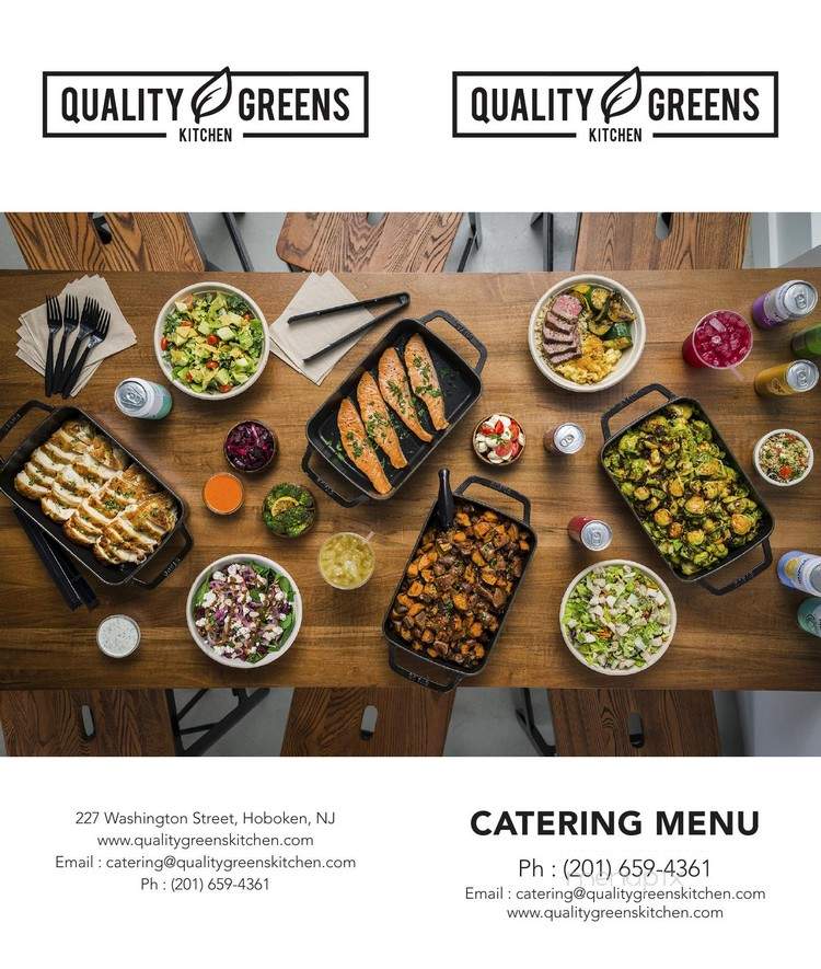 Quality Greens Kitchen - Hoboken, NJ menu_pic