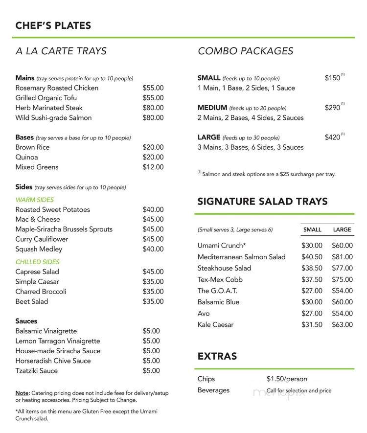 Quality Greens Kitchen - Hoboken, NJ menu_pic