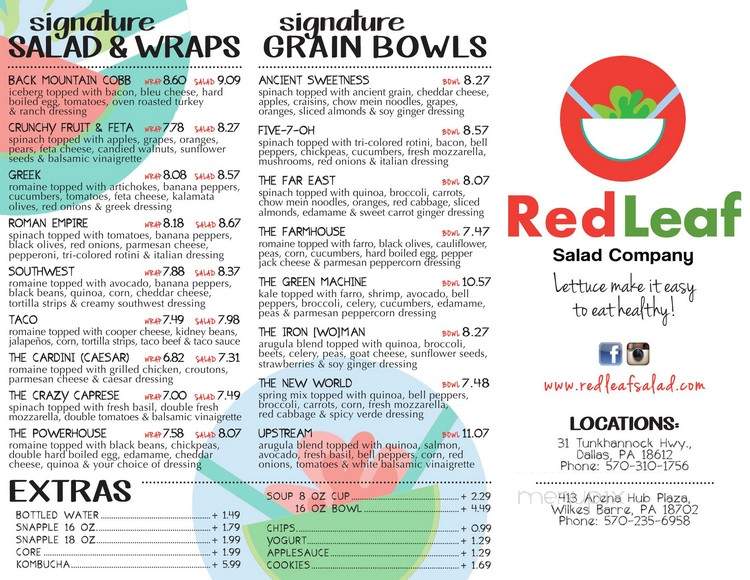 Red Leaf Salad - Wilkes-Barre, PA menu_pic