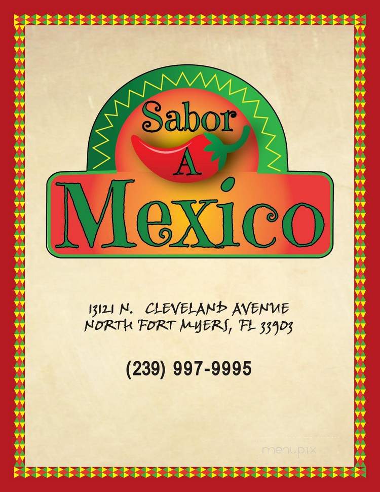 Sabor A Mexico - North Fort Myers, FL menu_pic
