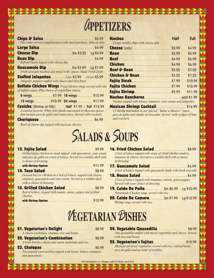 Sabor A Mexico - North Fort Myers, FL menu_pic