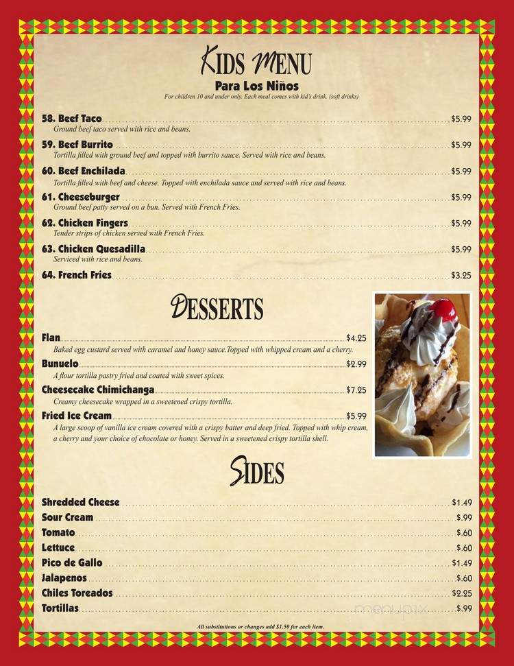 Sabor A Mexico - North Fort Myers, FL menu_pic