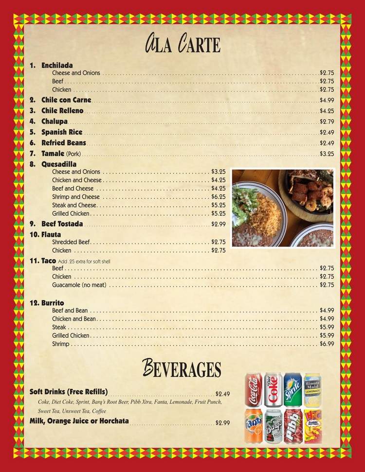 Sabor A Mexico - North Fort Myers, FL menu_pic