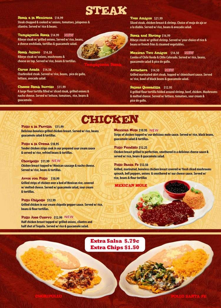 Salsas - Lake City, FL menu_pic