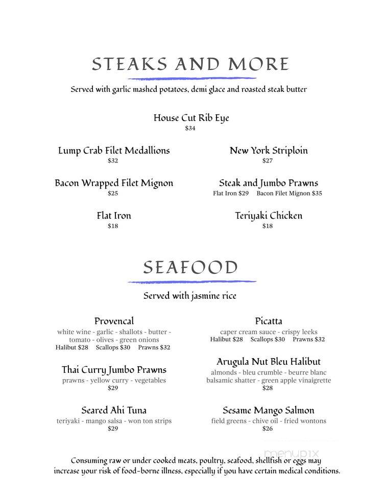 Saltwater Bar and Grill - Long Beach, WA menu_pic