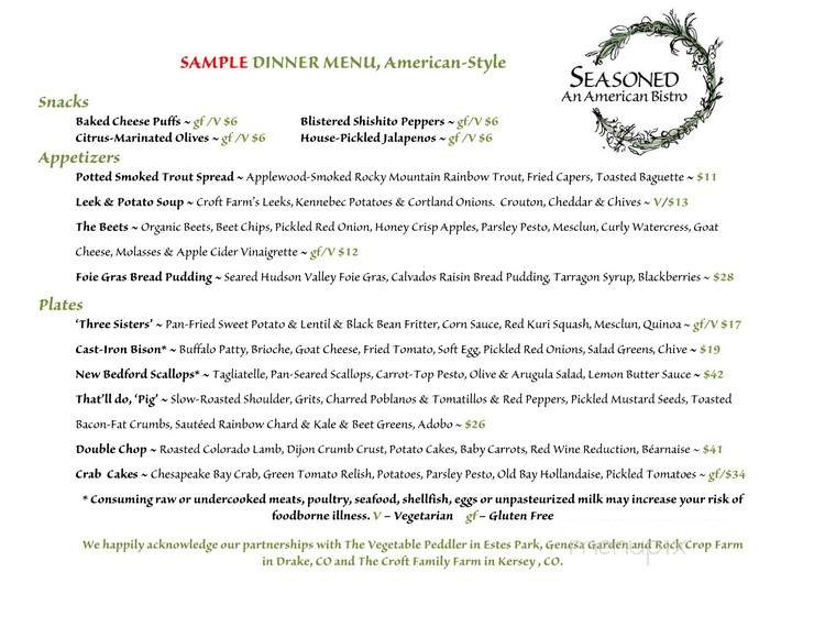 Seasoned - Estes Park, CO menu_pic