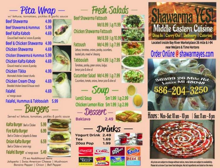 Shawarma YES - New Haven, MI
