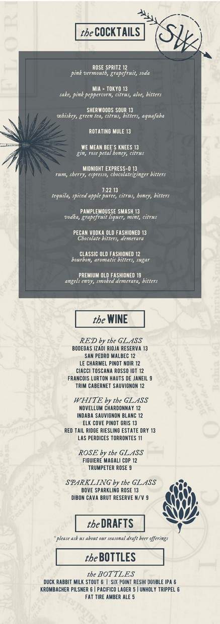 Sherwoods Bistro & Bar - Miami, FL menu_pic