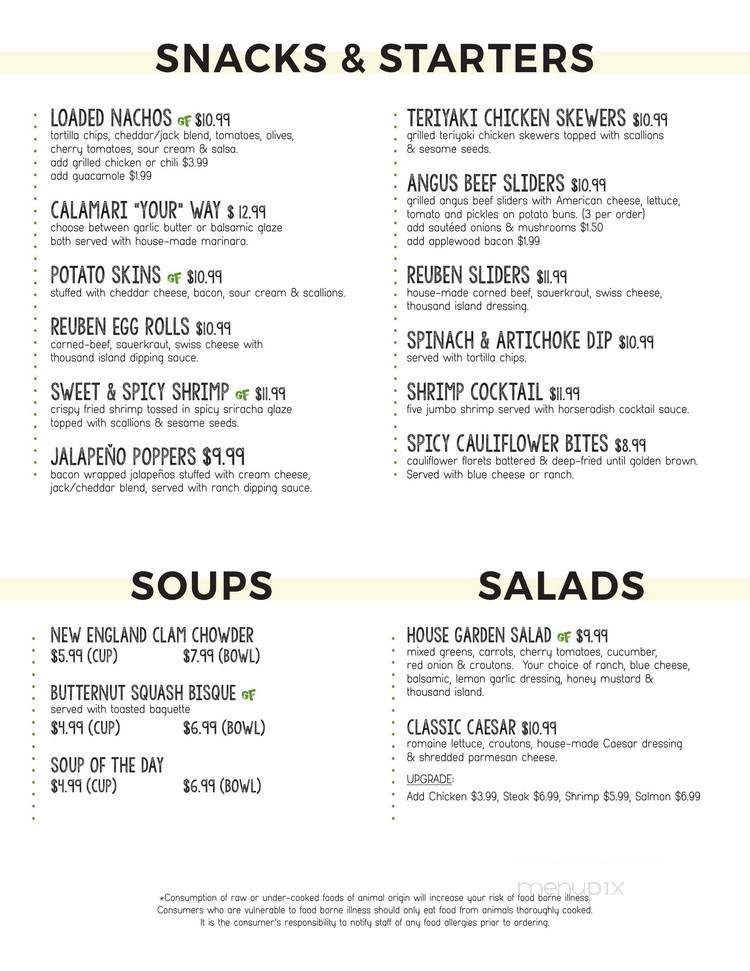 Stout Irish Sports Pub - Providence, RI menu_pic