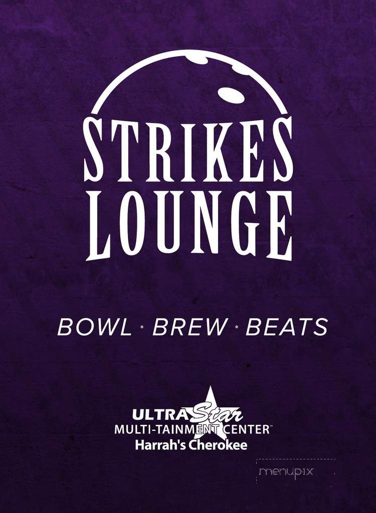 Strikes Lounge - Cherokee, NC menu_pic