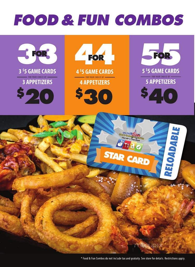 Strikes Lounge - Cherokee, NC menu_pic
