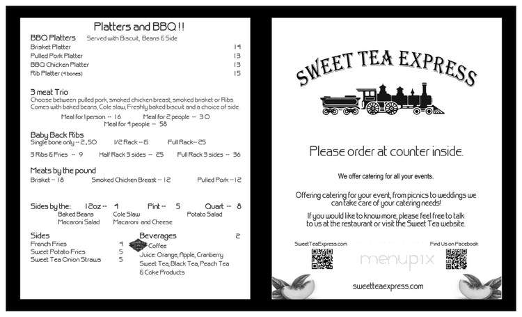 Sweet Tea Express - Central Point, OR menu_pic