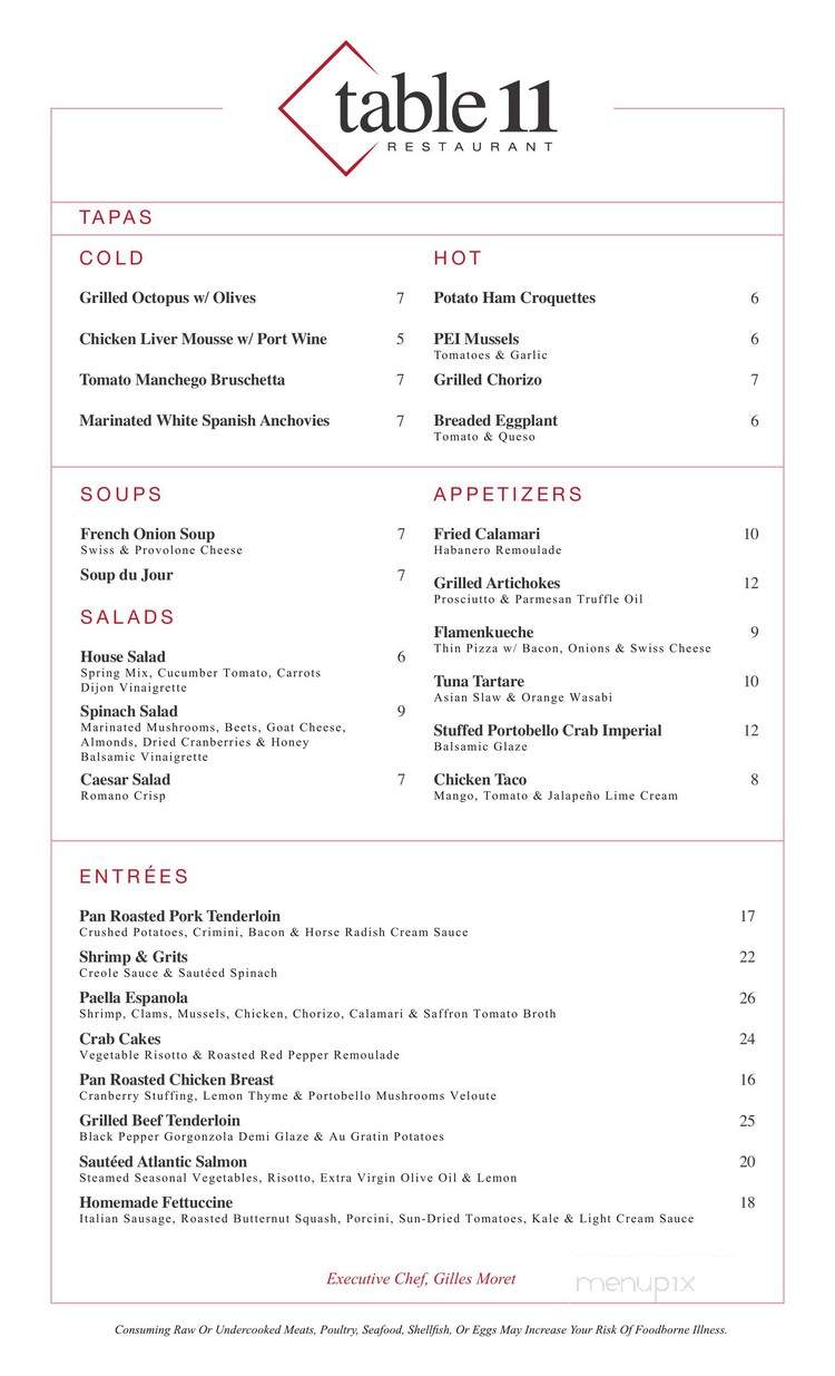 Table 11 - Media, PA menu_pic