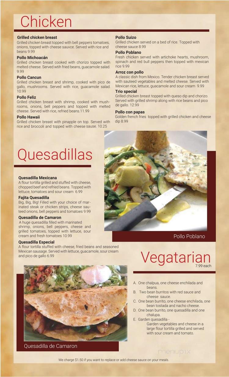 Tacos & Tequila Restaurant and Cantina - Fulton, MO menu_pic