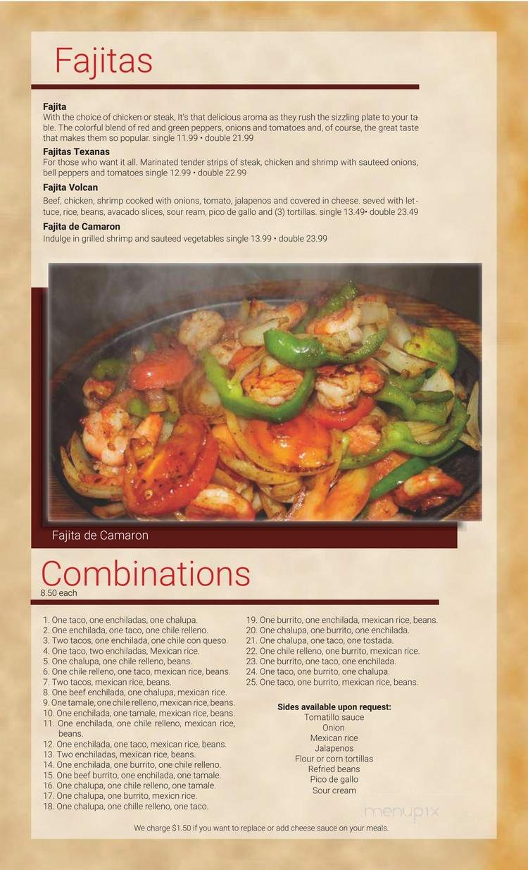 Tacos & Tequila Restaurant and Cantina - Fulton, MO menu_pic