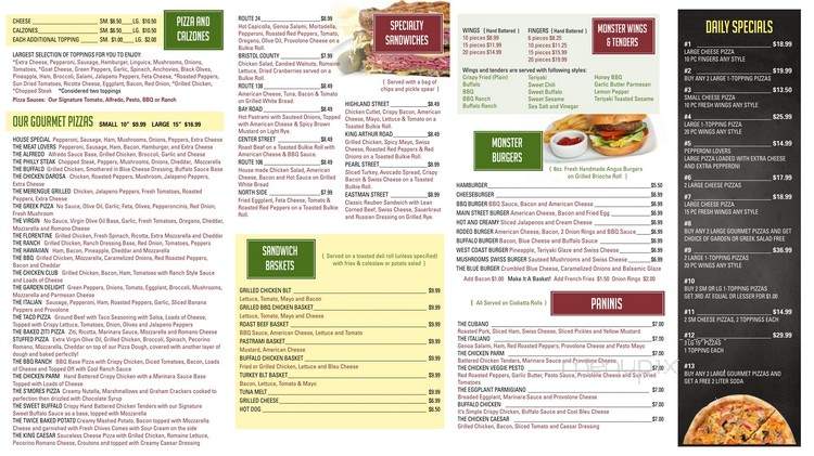 Take Outs Pizza and Grill - Easton, MA menu_pic