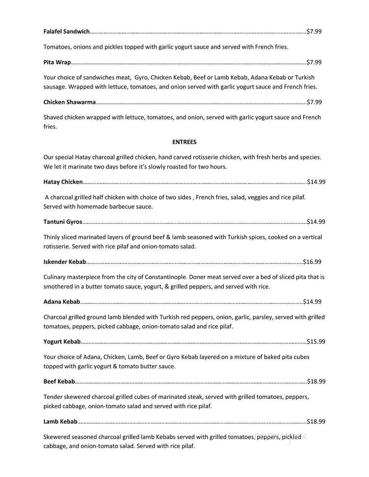 Tantuni Mediterranean Restaurant - Richardson, TX