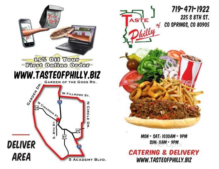 Taste of Philly - Colorado Springs, CO menu_pic
