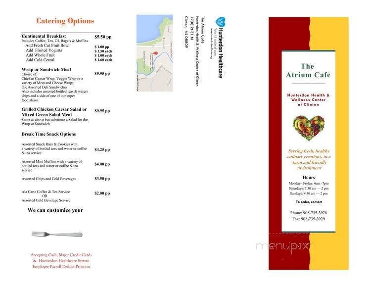 The Atrium Cafe - Clinton, NJ menu_pic