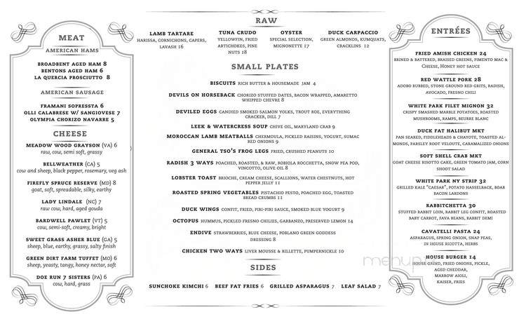 The Blue Hen - Rehoboth Beach, DE menu_pic