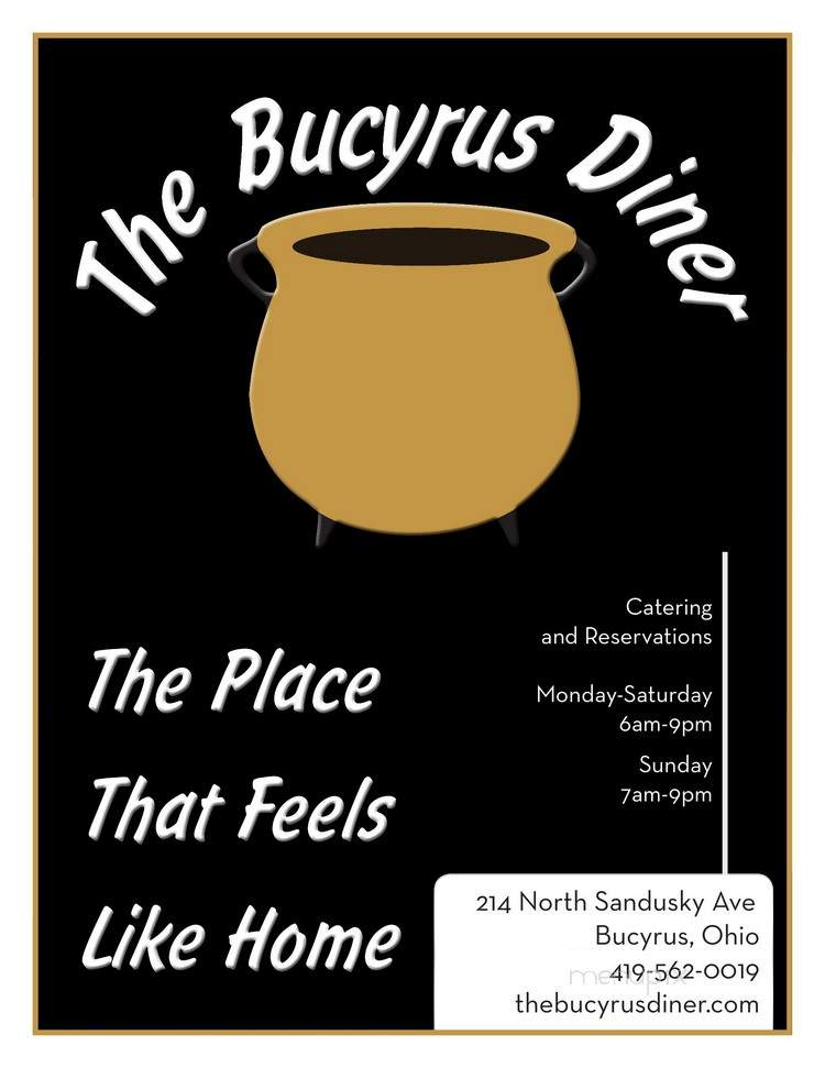 The Bucyrus Diner - Bucyrus, OH menu_pic