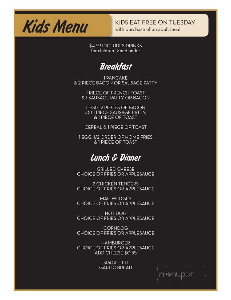 The Bucyrus Diner - Bucyrus, OH menu_pic