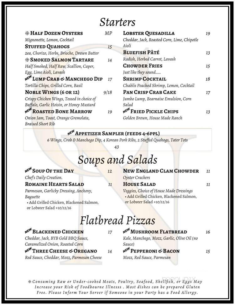 The Charlie Noble - Nantucket, MA menu_pic