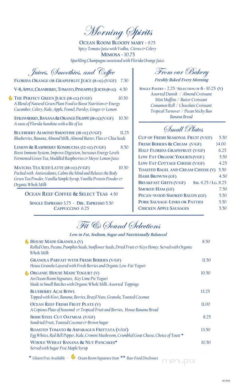 The Islander at Ocean Reef Club - Key Largo, FL menu_pic