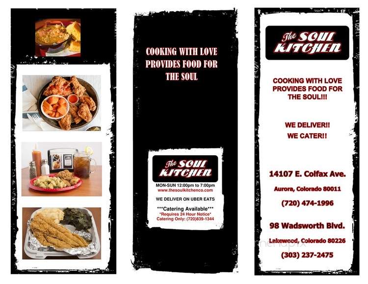 The Soul Kitchen & Bar - Lakewood, CO menu_pic