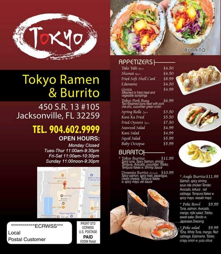 Tokyo Ramen & Burrito - St Johns, FL