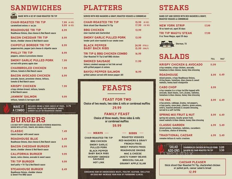 Tri Tip Grill - Frisco, TX menu_pic