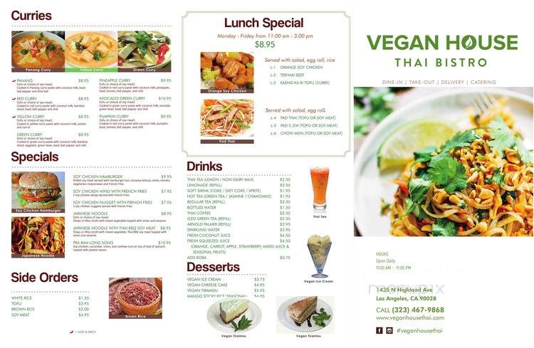 Vegan House Thai Bistro - Los Angeles, CA