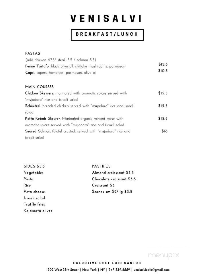 Venisalvi - New York, NY menu_pic