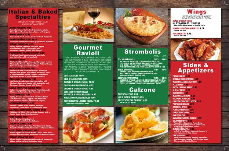 Vincent's Pizzeria & Grill - Collegeville, PA menu_pic