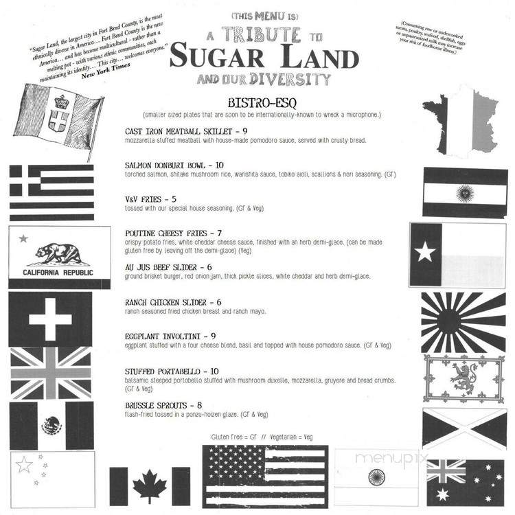 Vino & Vinyl - Sugar Land, TX menu_pic