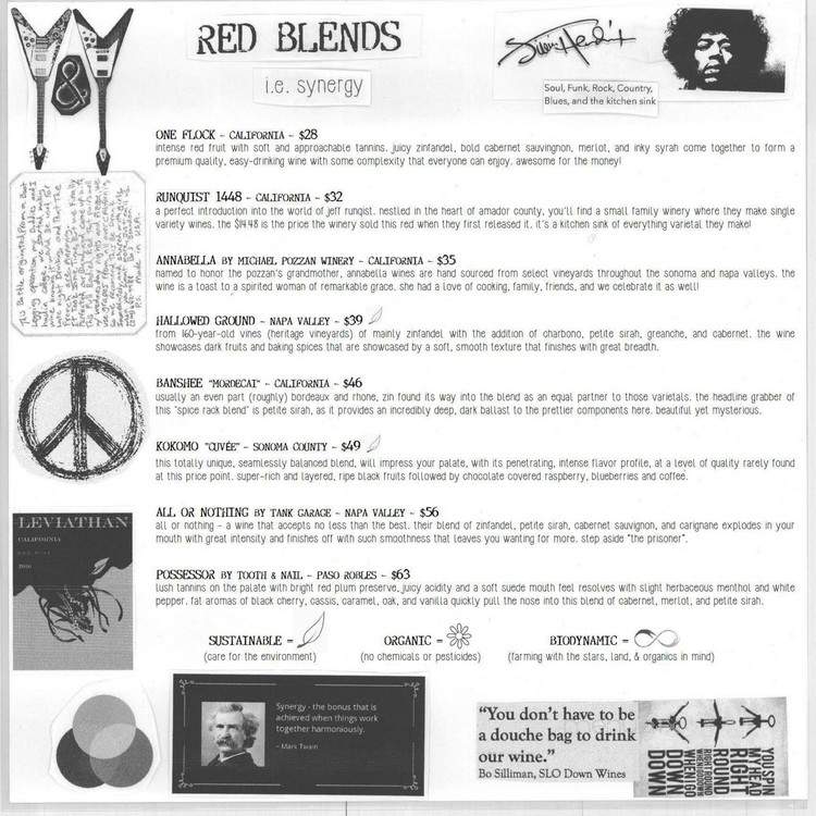 Vino & Vinyl - Sugar Land, TX menu_pic