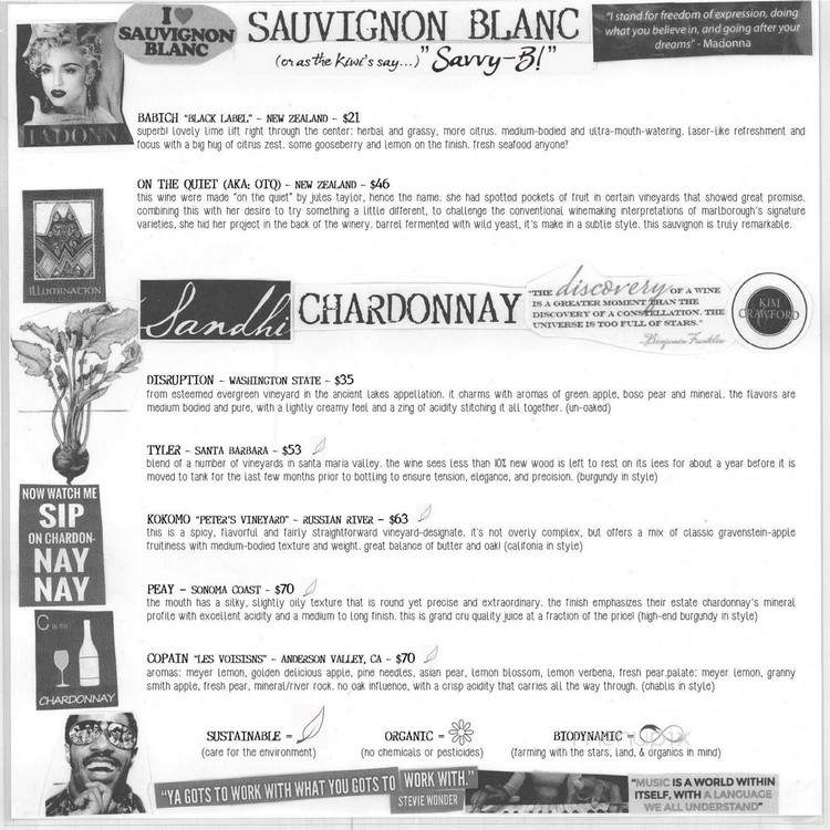 Vino & Vinyl - Sugar Land, TX menu_pic