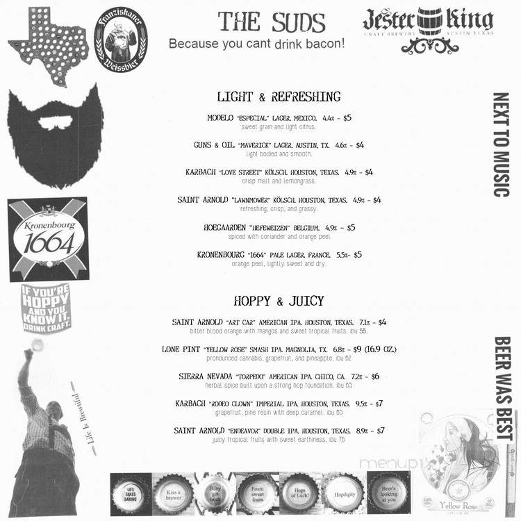 Vino & Vinyl - Sugar Land, TX menu_pic